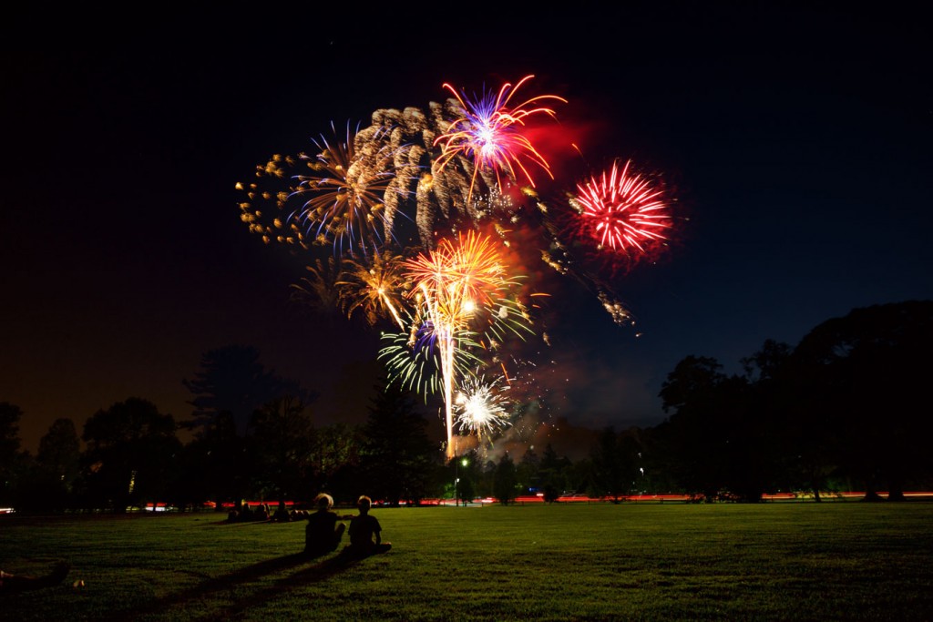 Swarthmore College Fireworks, May 2016
